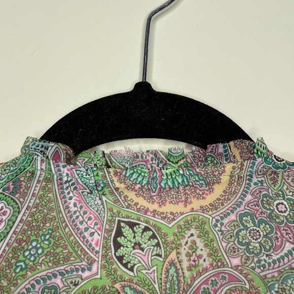 ALL SAINTS Zina Shahmina Paisley Floral Ruffle Wrap Style Spring Mini Dress - Picture 10 of 11